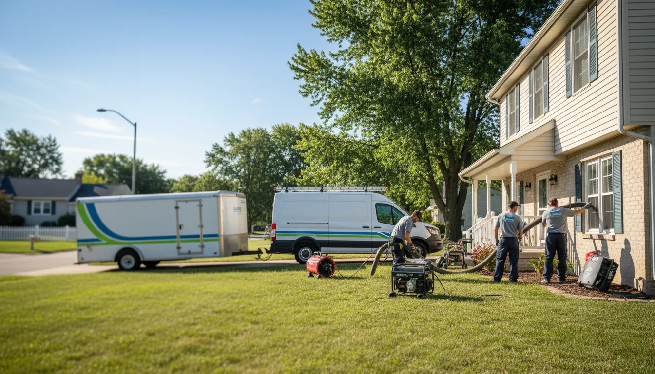 Flooded Basement Restoration And Cleanup With Repair in Camargo, IL near me